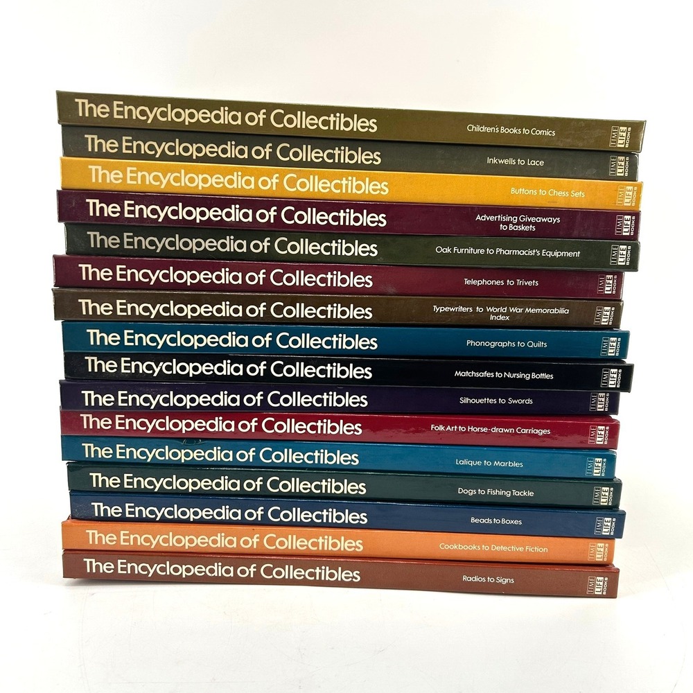 Time Life The Encyclopedia of Collectibles 16 Book Set Hardcover Vintage Library